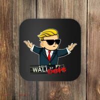 Wall Street Bets Guy Investing Stocks Coaster thumb 0