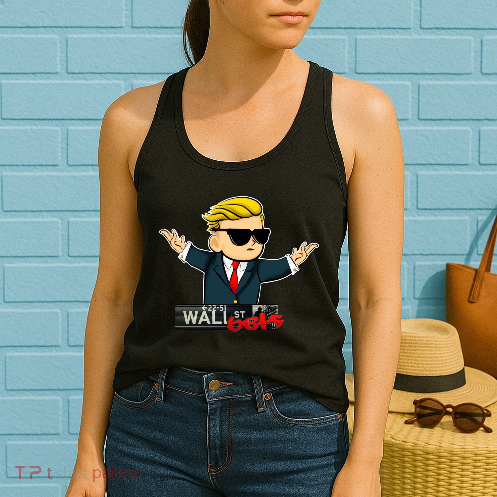 Wall Street Bets Guy Investing Stocks Women's Tank Top