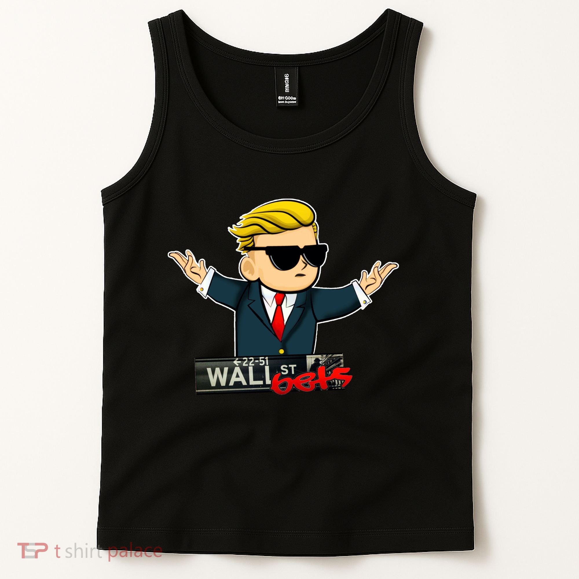 Wall Street Bets Guy Investing Stocks Tank Top