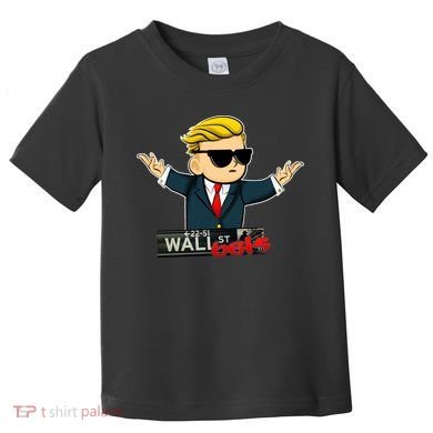 Wall Street Bets Guy Investing Stocks Toddler T-Shirt