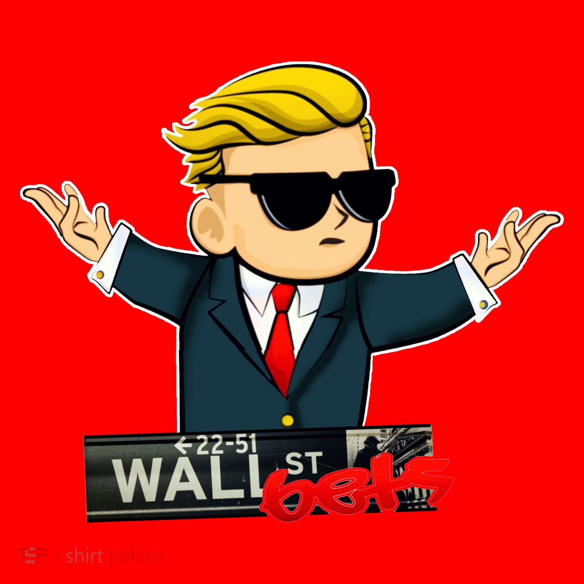 Wall Street Bets Guy Investing Stocks Santa Hat