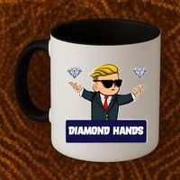 Wall Street Diamond Hands Coffee Mug thumb 2