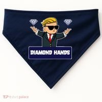 Wall Street Diamond Hands USA-Made Doggie Bandana thumb 0