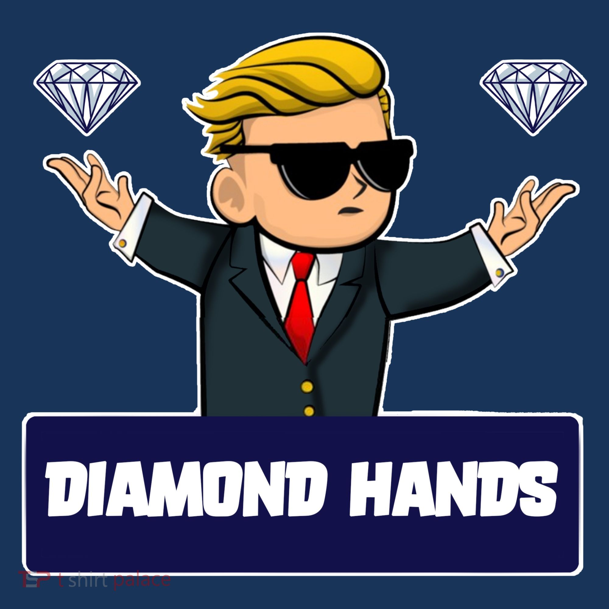Wall Street Diamond Hands Button