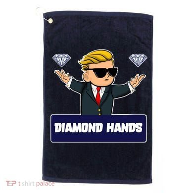 Wall Street Diamond Hands Golf Towel