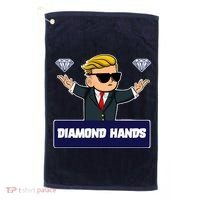 Wall Street Diamond Hands Golf Towel thumb 0