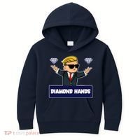Wall Street Diamond Hands Kids Hoodie thumb 0