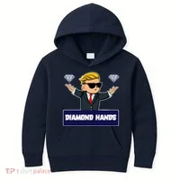 Wall Street Diamond Hands Kids Hoodie thumb 0