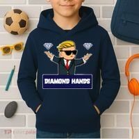 Wall Street Diamond Hands Kids Hoodie thumb 2
