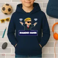 Wall Street Diamond Hands Kids Hoodie thumb 2