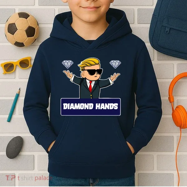 Wall Street Diamond Hands Kids Hoodie