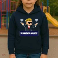 Wall Street Diamond Hands Kids Hoodie thumb 3