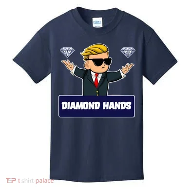 Wall Street Diamond Hands Kids T-Shirt