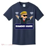 Wall Street Diamond Hands Kids T-Shirt thumb 0