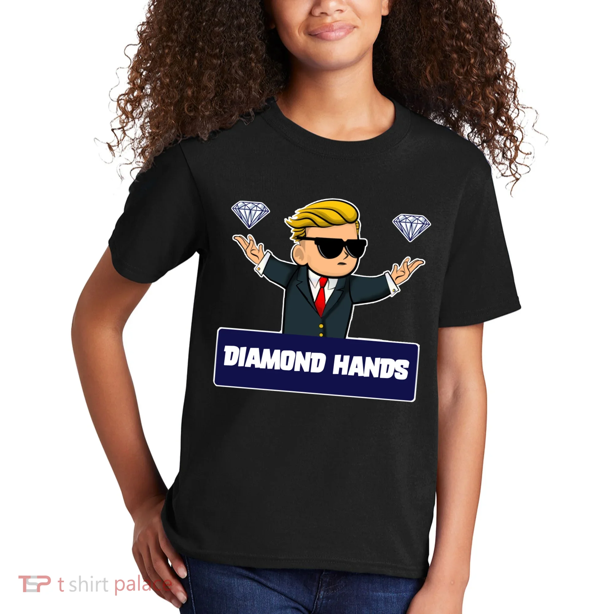 Wall Street Diamond Hands Kids T-Shirt