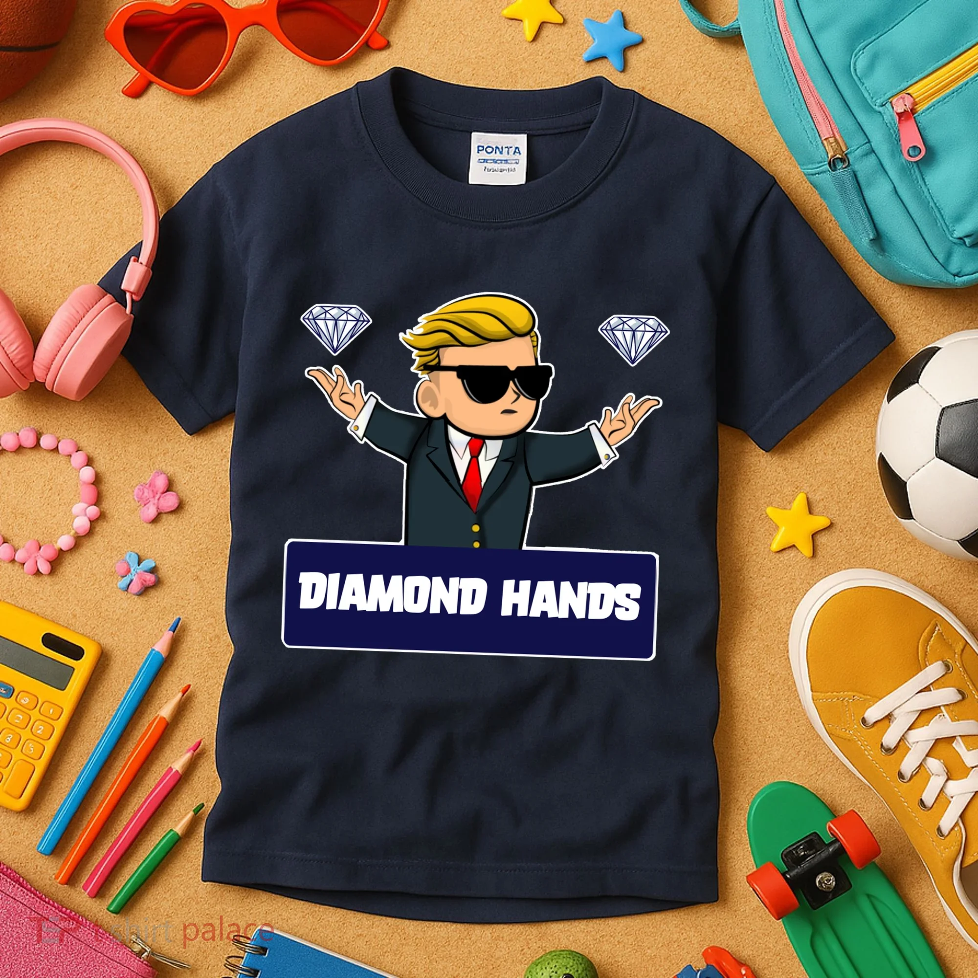 Wall Street Diamond Hands Kids T-Shirt