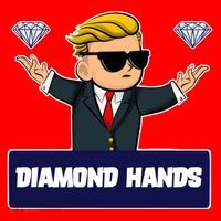 Wall Street Diamond Hands Santa Hat thumb 1