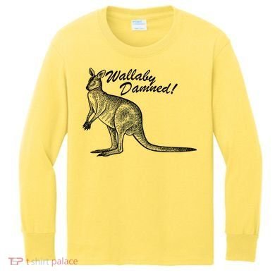 Wallaby Damned Kids Long Sleeve Shirt