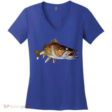 Walleye Women's V-Neck T-Shirt
