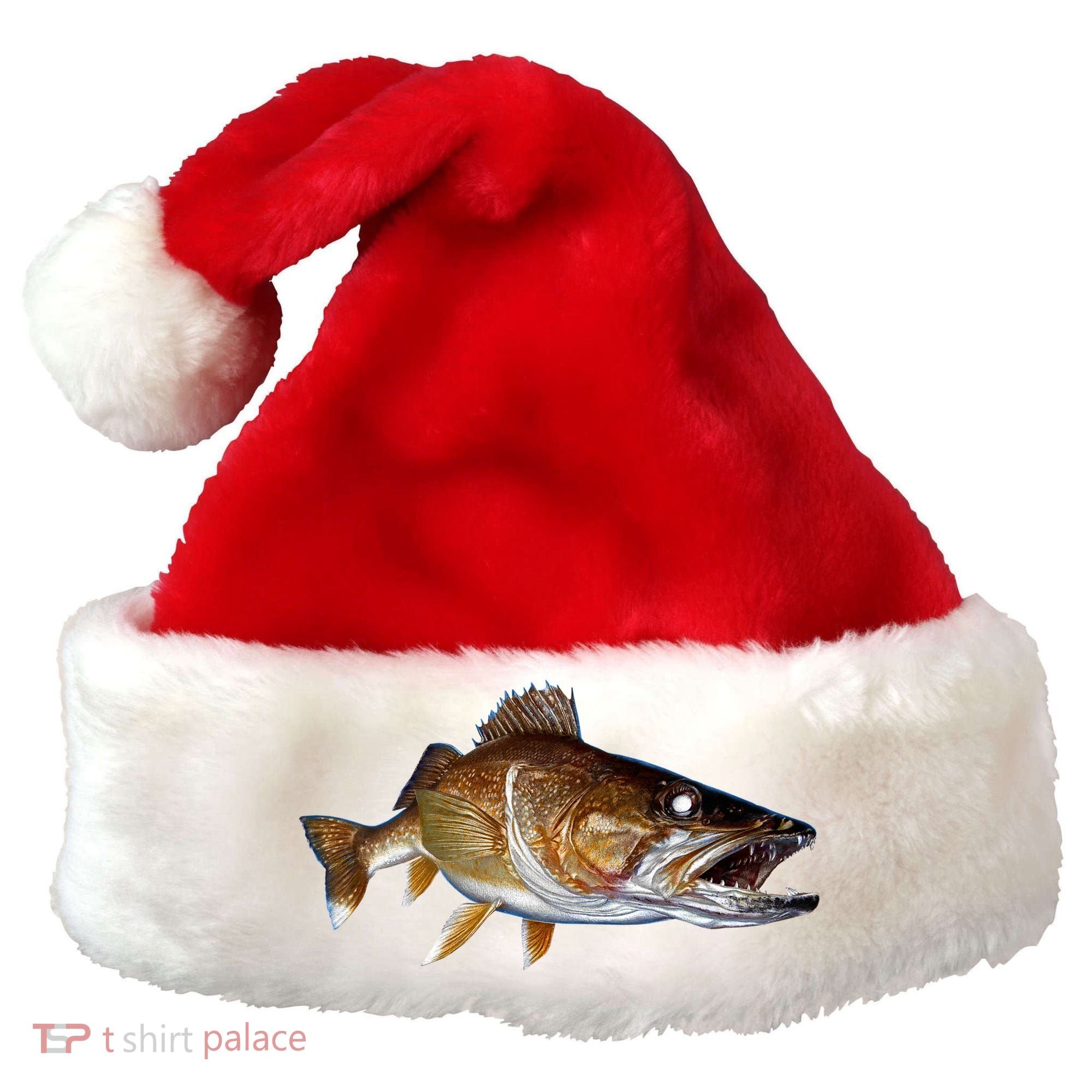 Walleye Santa Hat