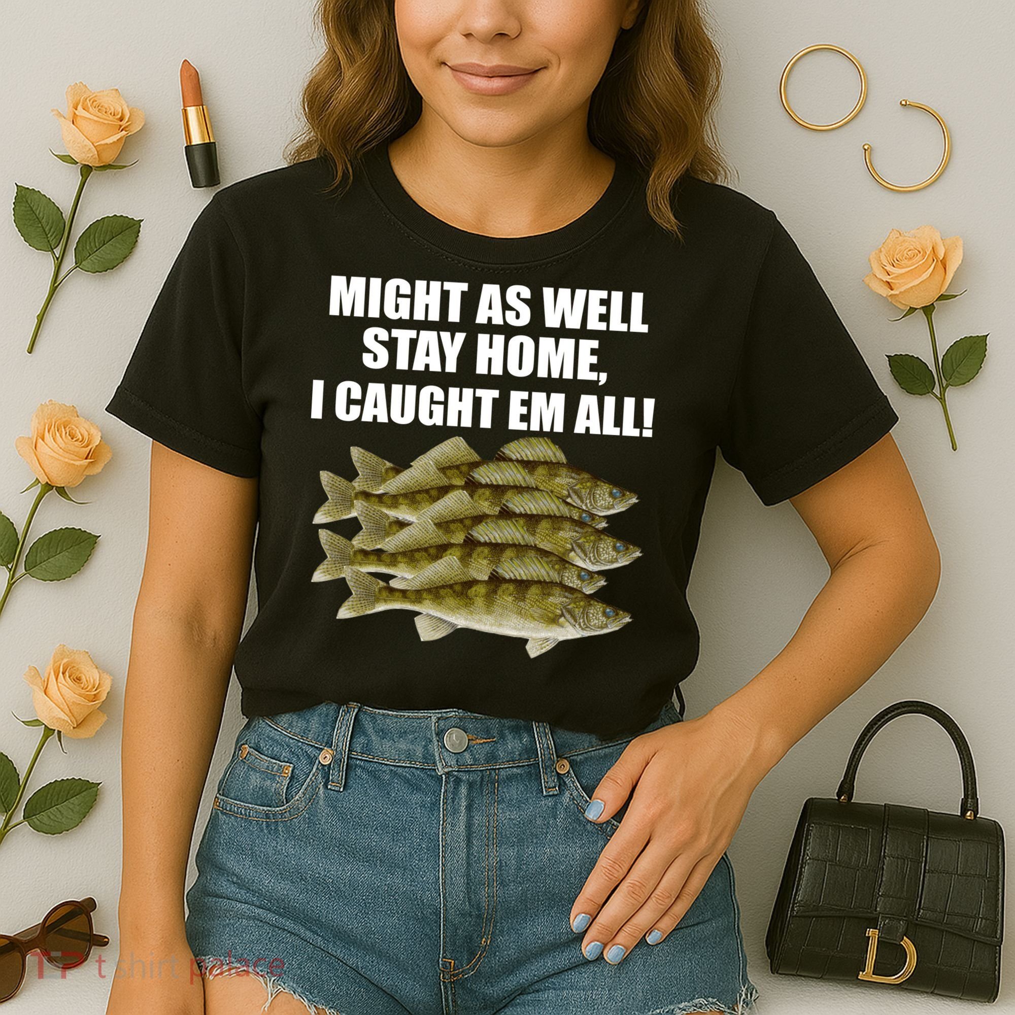 Walleye Caught Em All Comfort Colors Boxy T-Shirt