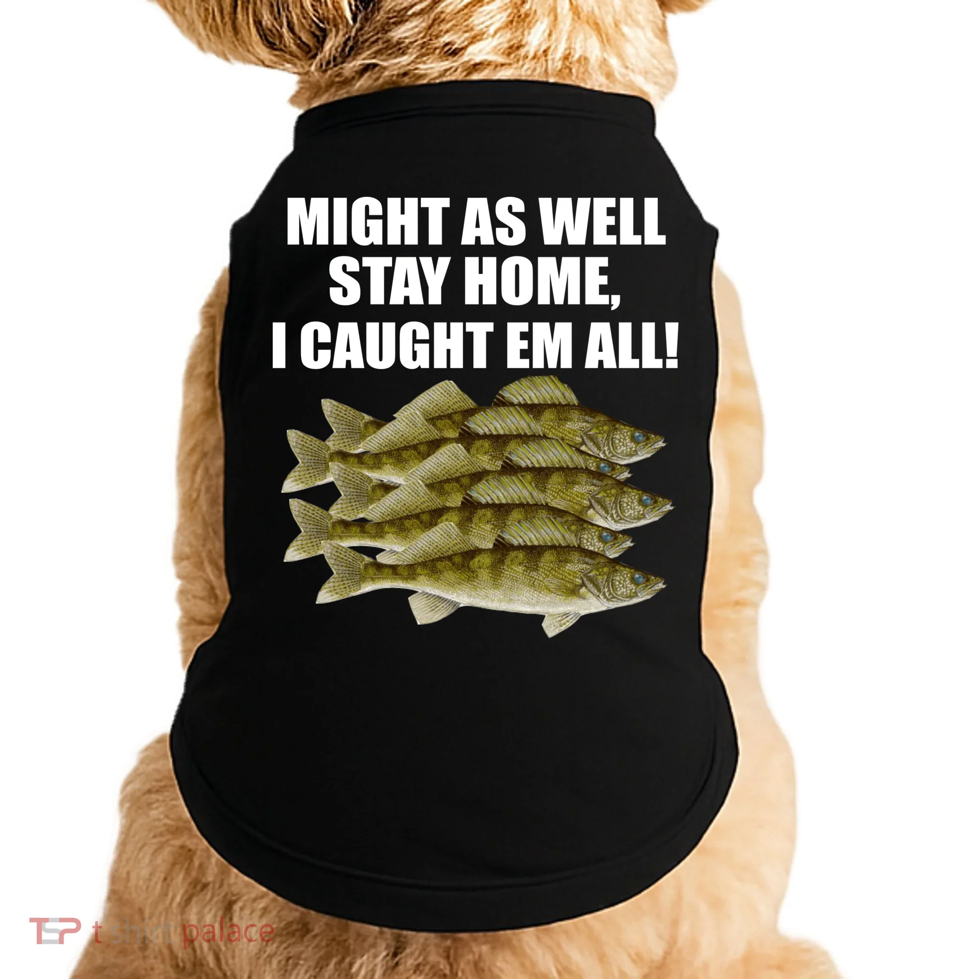 Walleye Caught Em All Doggie Tank