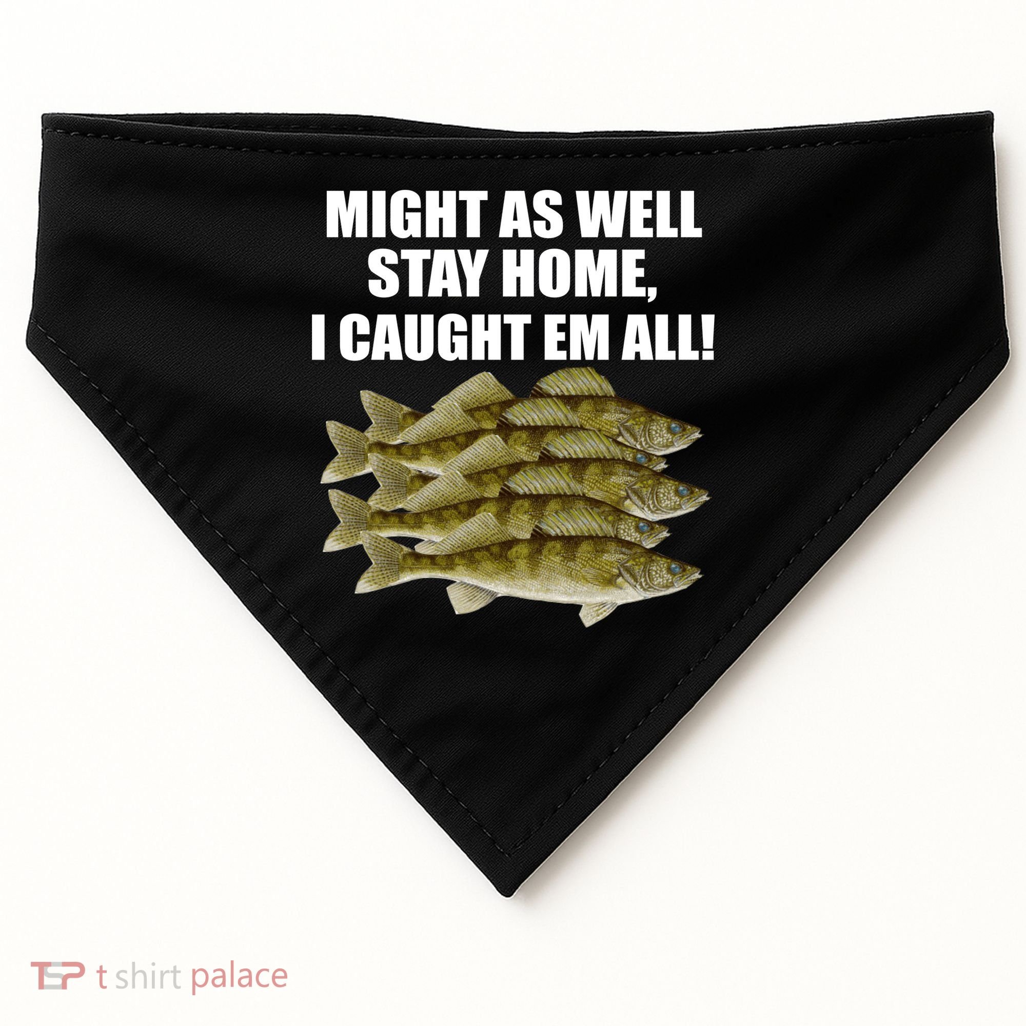 Walleye Caught Em All USA-Made Doggie Bandana