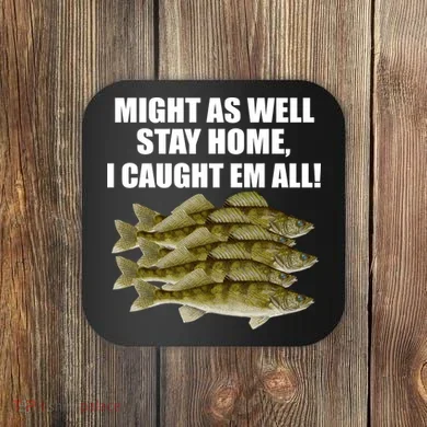 Walleye Caught Em All Coaster
