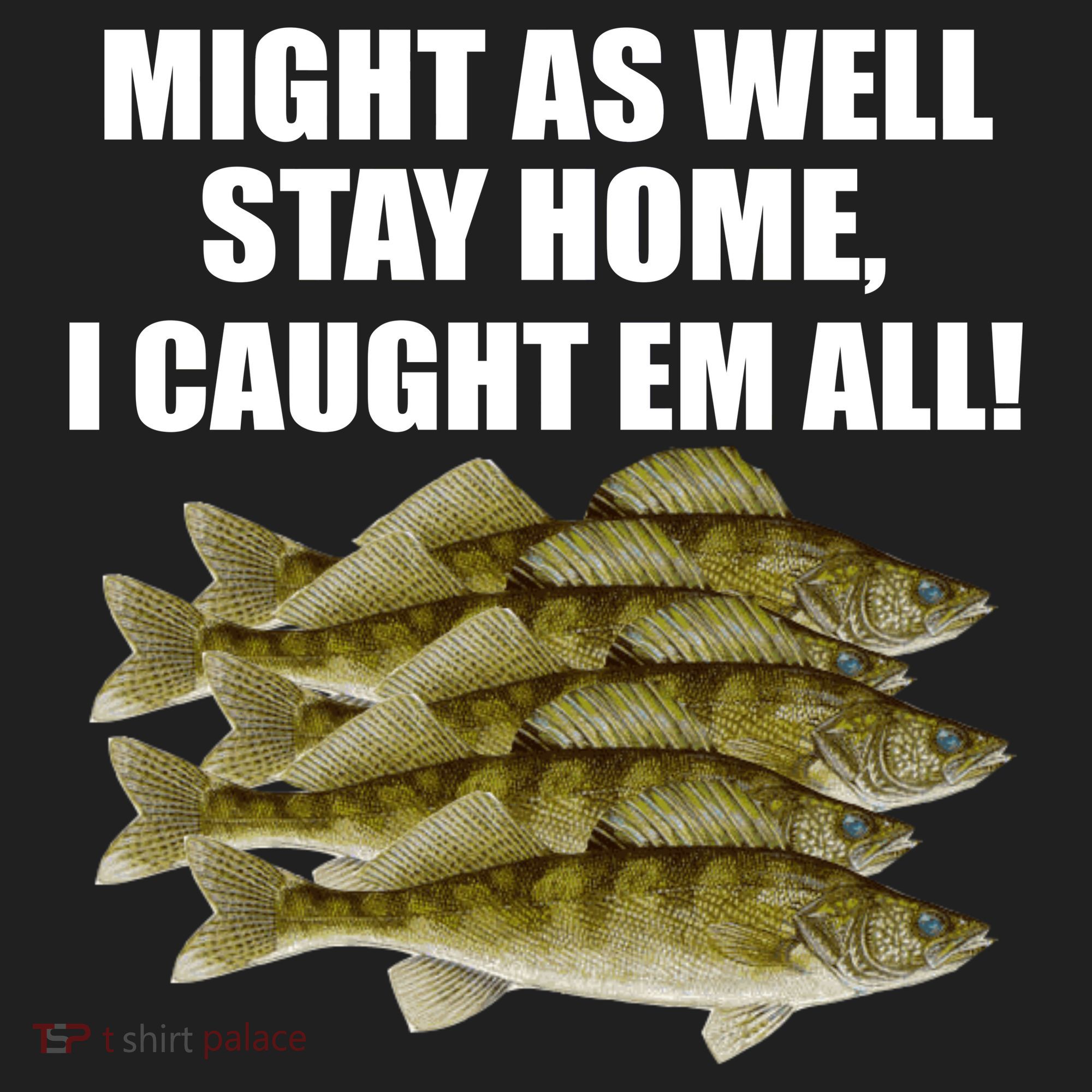 Walleye Caught Em All Golf Towel