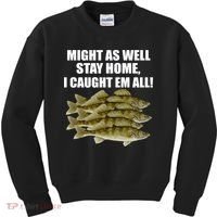 Walleye Caught Em All Kids Sweatshirt thumb 0
