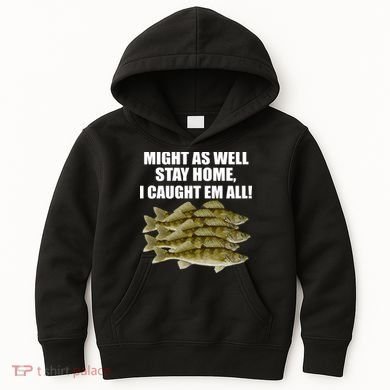 Walleye Caught Em All Kids Hoodie