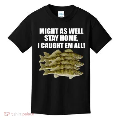 Walleye Caught Em All Kids T-Shirt