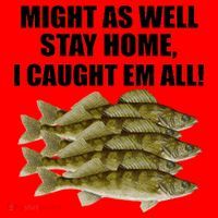 Walleye Caught Em All Santa Hat thumb 1