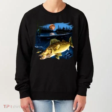 Walleye Moon Light Women's Sweatshirt