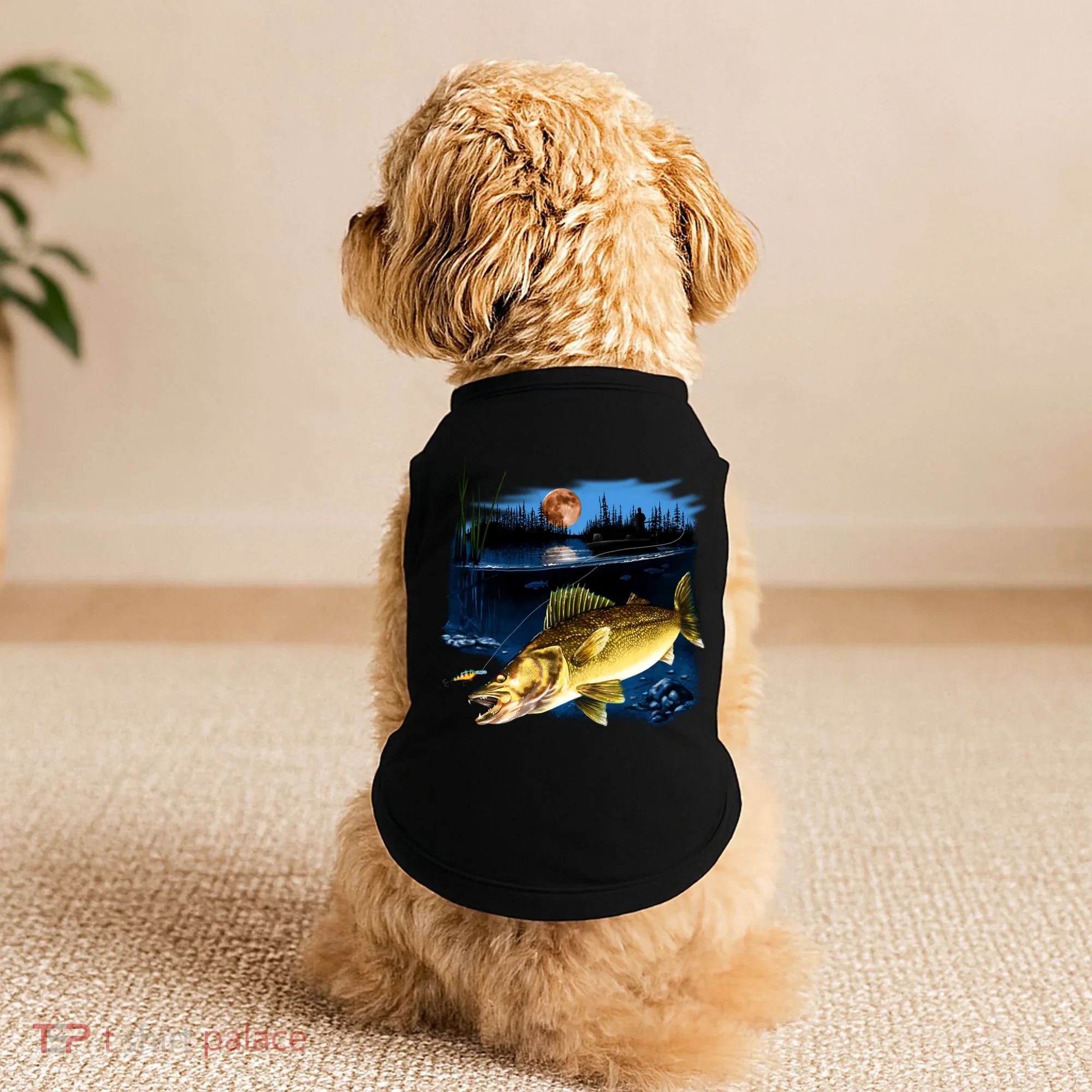 Walleye Moon Light Doggie Tank