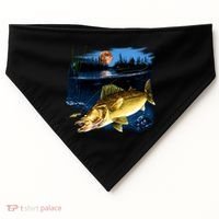 Walleye Moon Light USA-Made Doggie Bandana thumb 0
