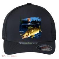 Walleye Moon Light Flexfit Unipanel Trucker Cap thumb 0