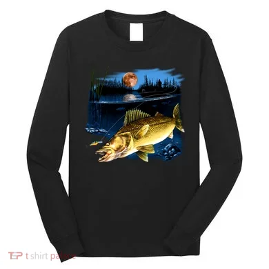 Walleye Moon Light Long Sleeve Shirt
