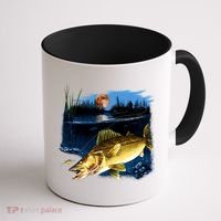 Walleye Moon Light Coffee Mug thumb 1