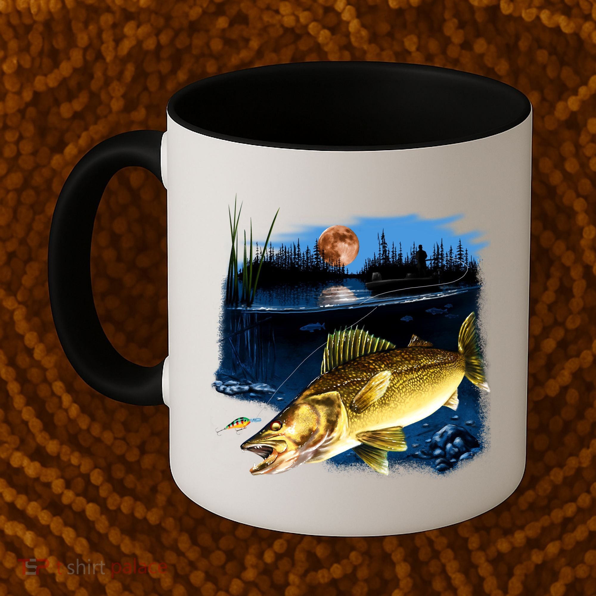 Walleye Moon Light Coffee Mug