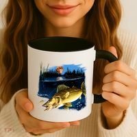 Walleye Moon Light Coffee Mug thumb 3
