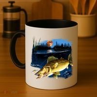 Walleye Moon Light Coffee Mug thumb 4