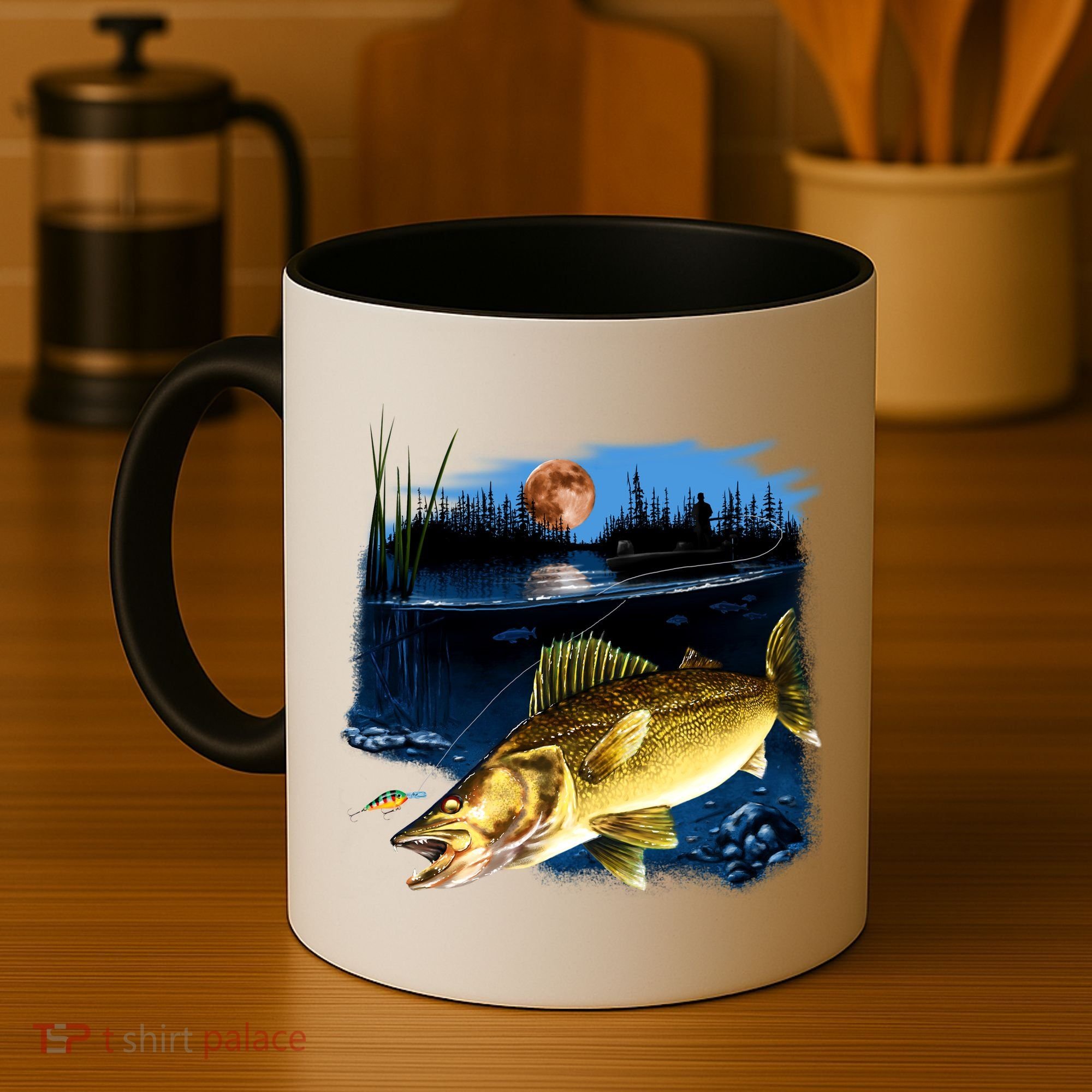 Walleye Moon Light Coffee Mug