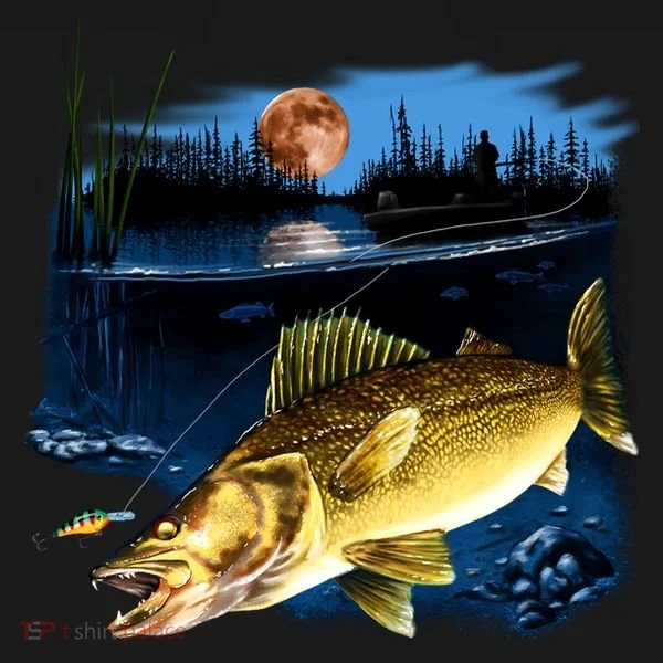 Walleye Moon Light Polo