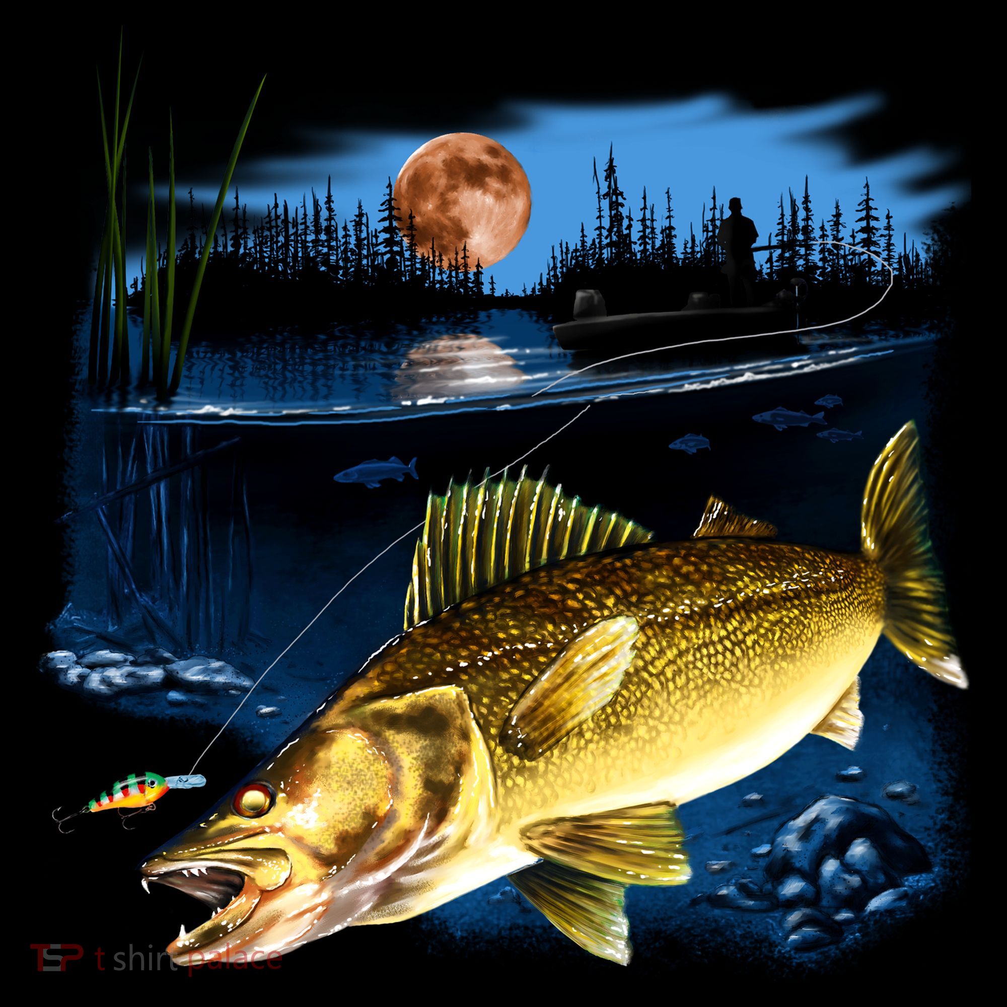Walleye Moon Light Ornament