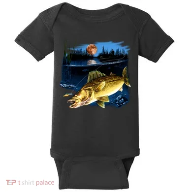 Walleye Moon Light Baby Bodysuit