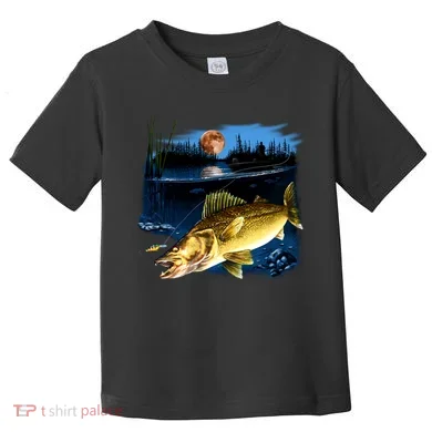 Walleye Moon Light Toddler T-Shirt