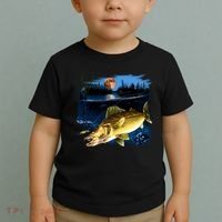 Walleye Moon Light Toddler T-Shirt thumb 2