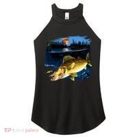 Walleye Moon Light Women's Perfect Tri Rocker Tank thumb 0