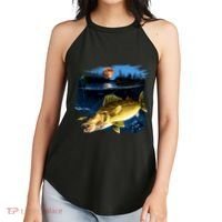 Walleye Moon Light Women's Perfect Tri Rocker Tank thumb 2